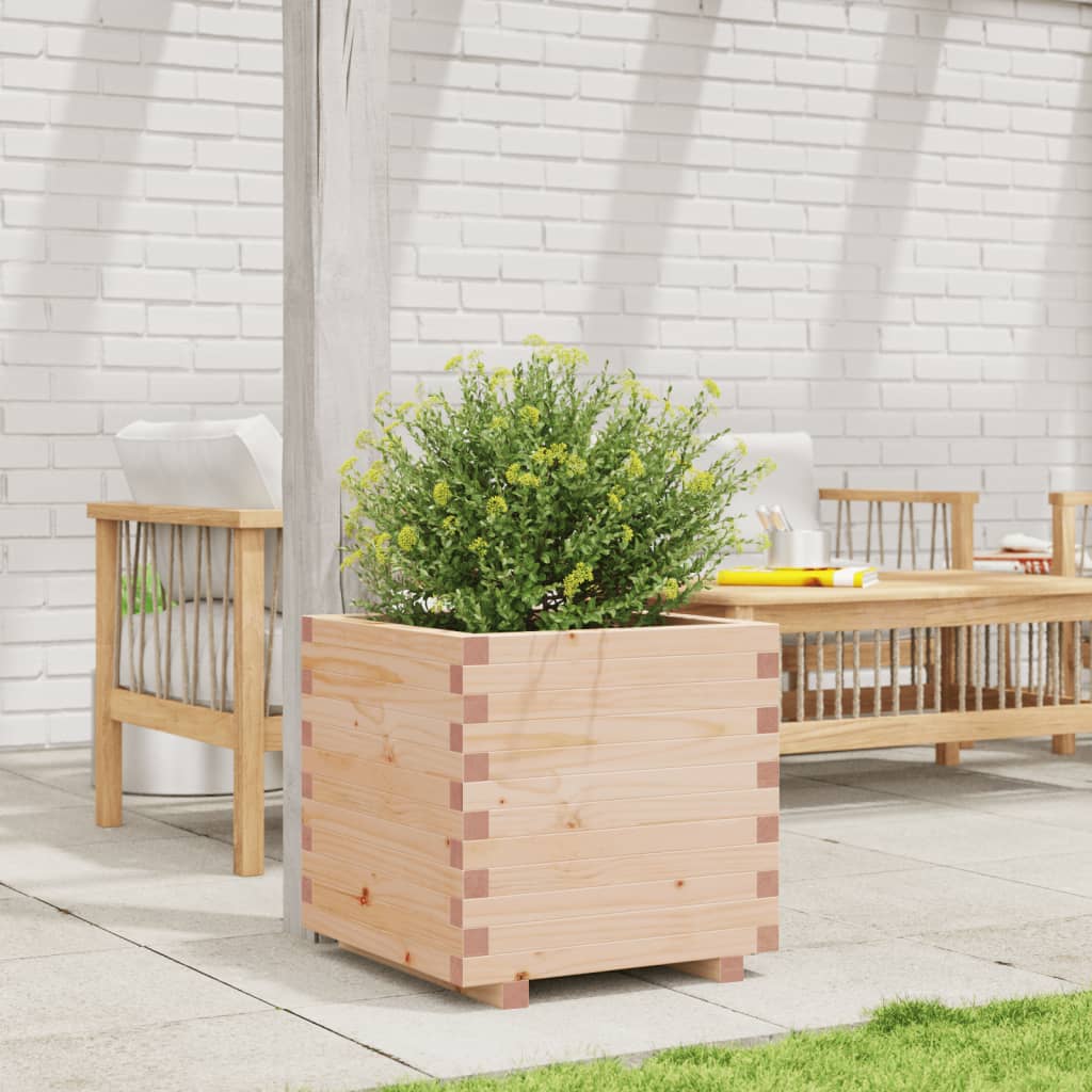 Garden Planter 50x50x49.5 cm Solid Wood Pine