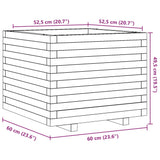 Garden Planter 60x60x49.5 cm Solid Wood Pine