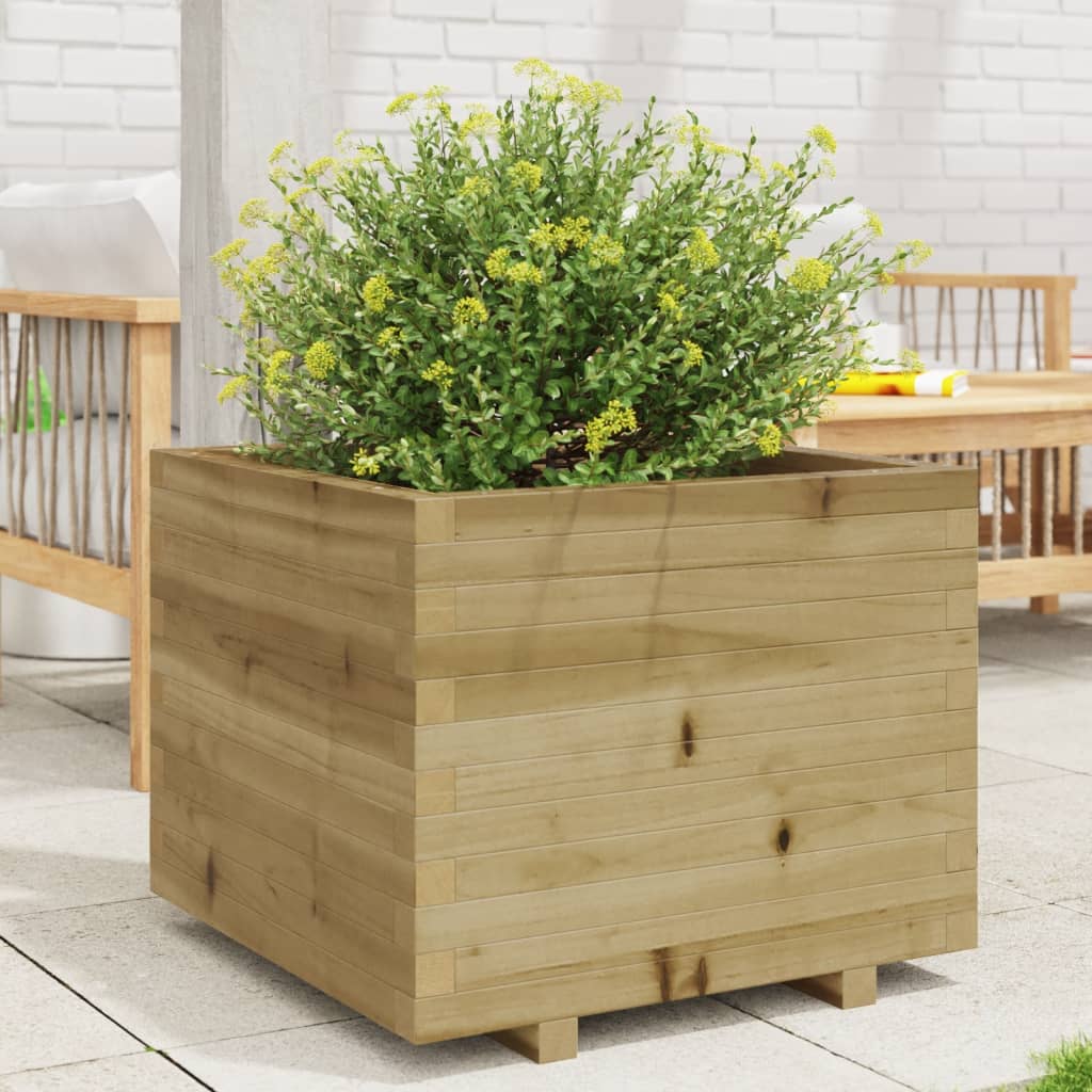 Garden Planter 60x60x49.5 cm Impregnated Wood Pine