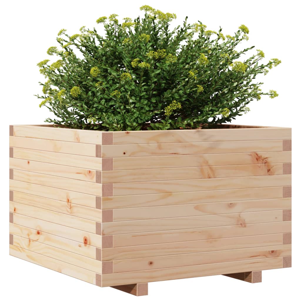 Garden Planter 70x70x49.5 cm Solid Wood Pine