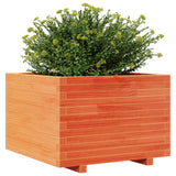 Garden Planter Wax Brown 70x70x49.5 cm Solid Wood Pine
