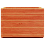 Garden Planter Wax Brown 70x70x49.5 cm Solid Wood Pine
