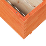 Garden Planter Wax Brown 70x70x49.5 cm Solid Wood Pine