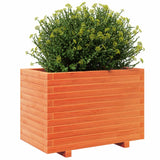 Garden Planter Wax Brown 70x40x49.5 cm Solid Wood Pine