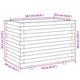 Garden Planter 70x40x49.5 cm Impregnated Wood Pine