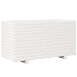 Garden Planter White 90x40x49.5 cm Solid Wood Pine