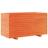 Garden Planter Wax Brown 90x40x49.5 cm Solid Wood Pine