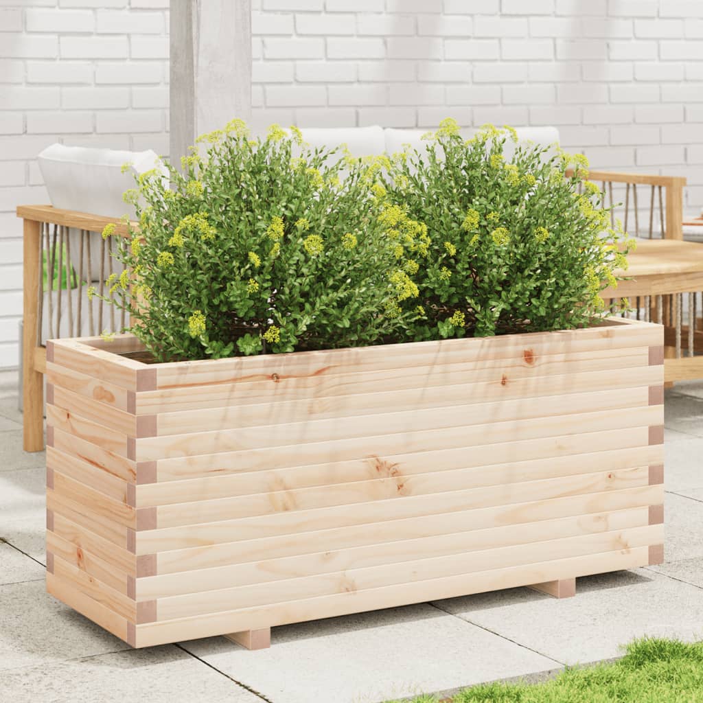 Garden Planter 110x40x49.5 cm Solid Wood Pine