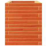 Garden Planter Wax Brown 110x40x49.5 cm Solid Wood Pine