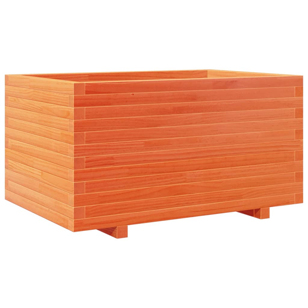 Garden Planter Wax Brown 90x60x49.5 cm Solid Wood Pine