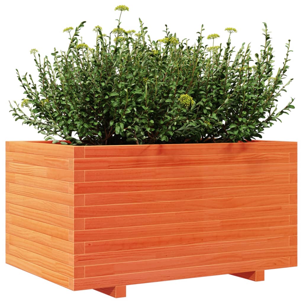 Garden Planter Wax Brown 90x60x49.5 cm Solid Wood Pine