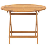 5 Piece Garden Dining Set Beige Fabric and Solid Wood