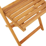 5 Piece Garden Dining Set Beige Fabric and Solid Wood