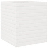 Garden Planter White 40x40x46 cm Solid Wood Pine