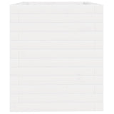 Garden Planter White 40x40x46 cm Solid Wood Pine