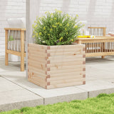 Garden Planter 50x50x46 cm Solid Wood Pine