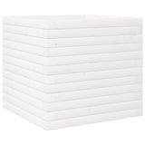Garden Planter White 50x50x46 cm Solid Wood Pine