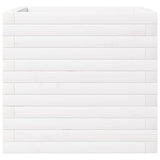 Garden Planter White 50x50x46 cm Solid Wood Pine