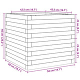 Garden Planter 50x50x46 cm Solid Wood Douglas