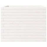 Garden Planter White 60x60x46 cm Solid Wood Pine
