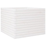 Garden Planter White 60x60x46 cm Solid Wood Pine