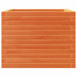 Garden Planter Wax Brown 60x60x46 cm Solid Wood Pine