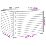 Garden Planter 70x70x46 cm Solid Wood Douglas