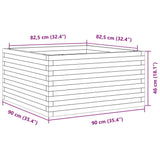 Garden Planter 90x90x46 cm Solid Wood Pine