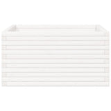 Garden Planter White 90x90x46 cm Solid Wood Pine