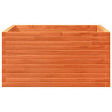 Garden Planter Wax Brown 90x90x46 cm Solid Wood Pine