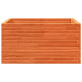 Garden Planter Wax Brown 90x90x46 cm Solid Wood Pine