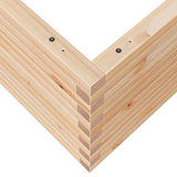 Garden Planter 100x100x46 cm Solid Wood Pine