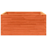 Garden Planter Wax Brown 100x100x46 cm Solid Wood Pine