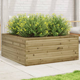 Garden Planter 110x110x46 cm Impregnated Wood Pine