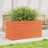 Garden Planter Wax Brown 90x40x46 cm Solid Wood Pine