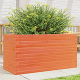 Garden Planter Wax Brown 90x40x46 cm Solid Wood Pine