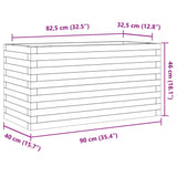 Garden Planter 90x40x46 cm Impregnated Wood Pine