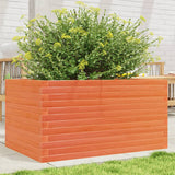 Garden Planter Wax Brown 90x60x46 cm Solid Wood Pine
