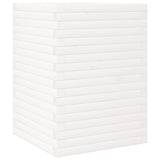Garden Planter White 50x50x68.5 cm Solid Wood Pine