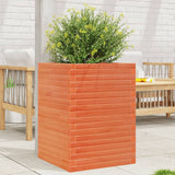 Garden Planter Wax Brown 50x50x68.5 cm Solid Wood Pine