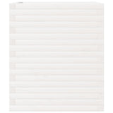 Garden Planter White 60x60x68.5 cm Solid Wood Pine