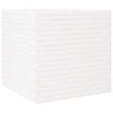 Garden Planter White 70x70x68.5 cm Solid Wood Pine