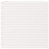 Garden Planter White 70x70x68.5 cm Solid Wood Pine