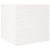 Garden Planter White 70x70x68.5 cm Solid Wood Pine