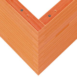 Garden Planter Wax Brown 70x70x68.5 cm Solid Wood Pine