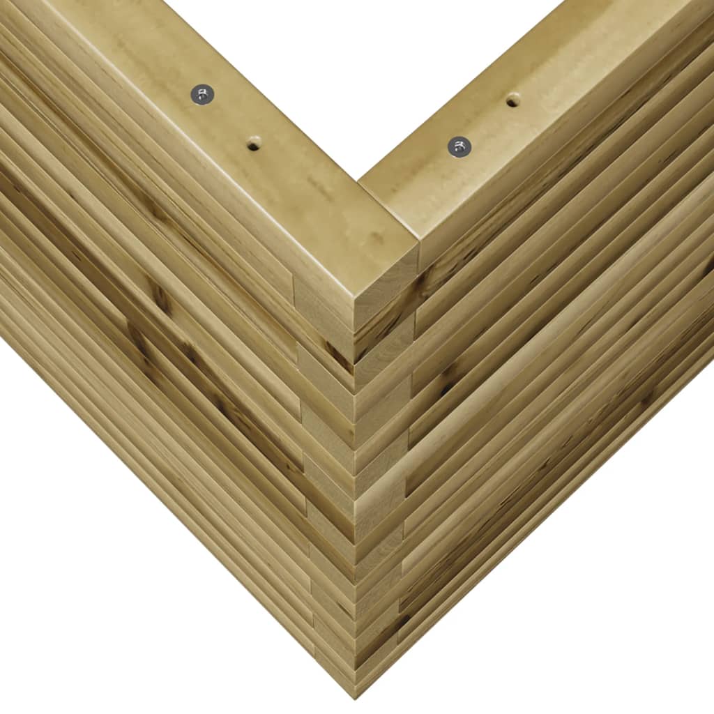 Garden Planter 70x70x68.5 cm Impregnated Wood Pine