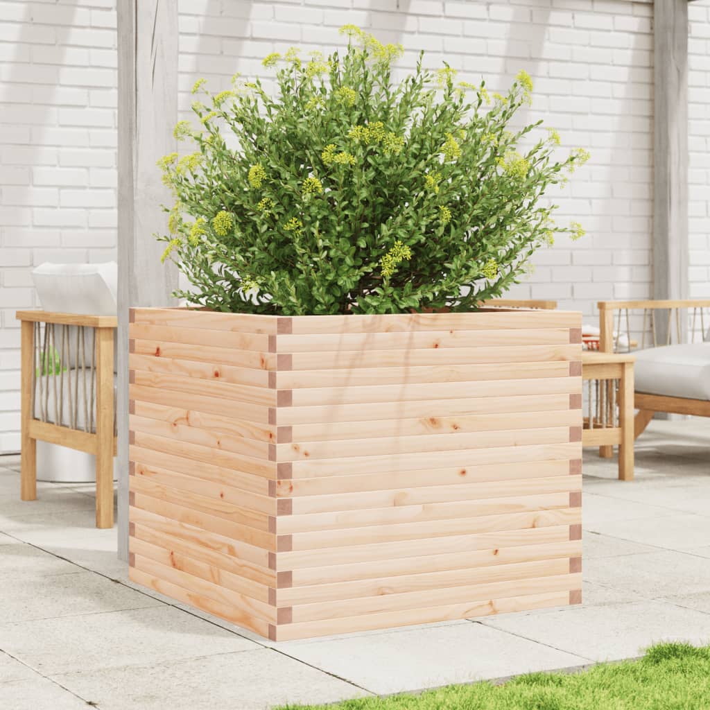 Garden Planter 80x80x68.5 cm Solid Wood Pine