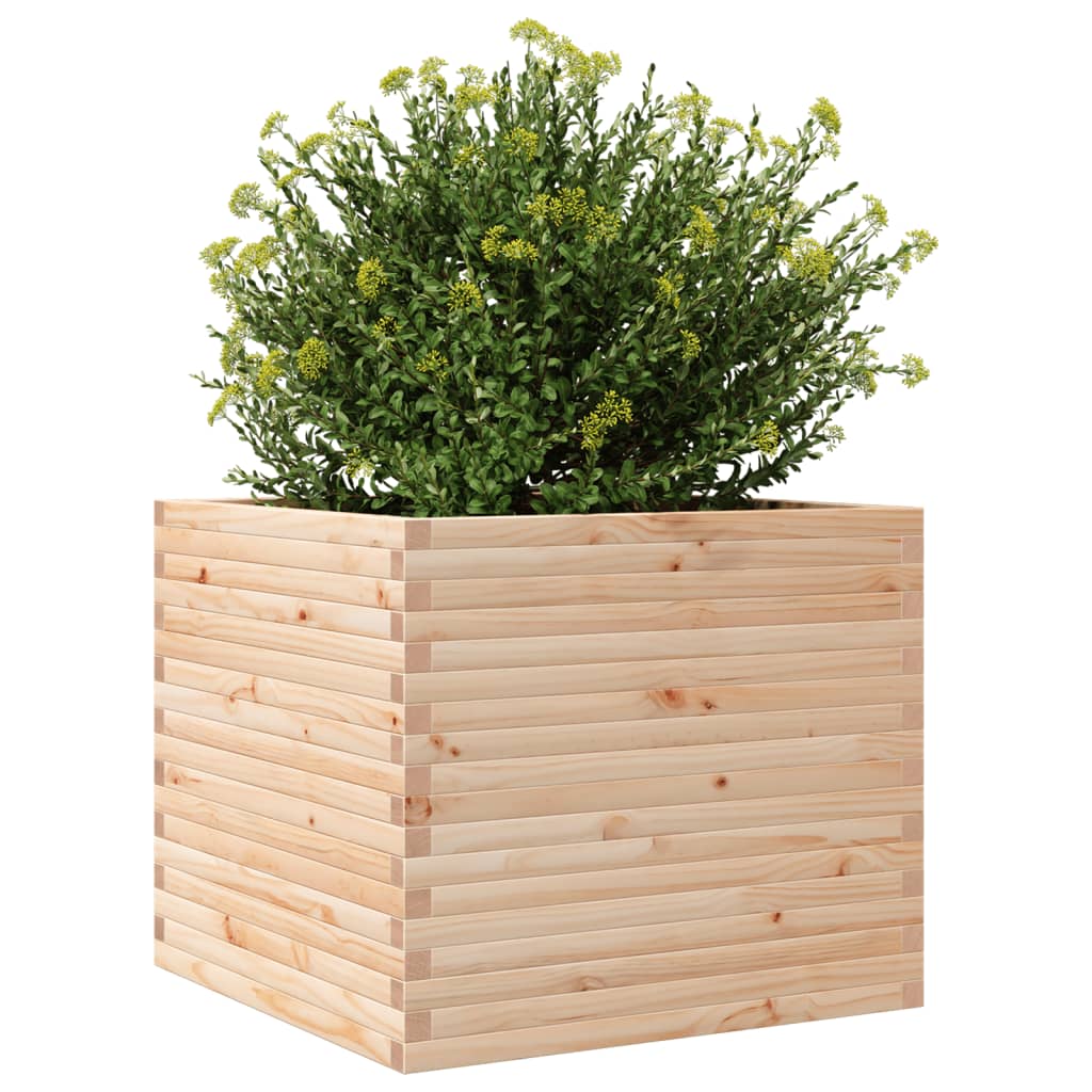 Garden Planter 80x80x68.5 cm Solid Wood Pine