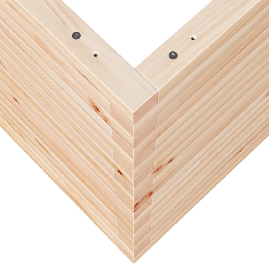 Garden Planter 80x80x68.5 cm Solid Wood Pine