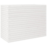 Garden Planter White 90x40x68.5 cm Solid Wood Pine